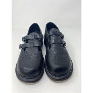 Dr. Martens Women's Size 11 8065 Mary Jane "Nancie" Black Leather Double Buckle
